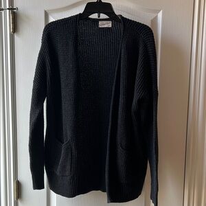 Universal Thread Classic Dark Gray Open-Front Cardigan 100% Cotton